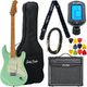 Harley Benton ST-62CC MN Seafoam Gree Bundle